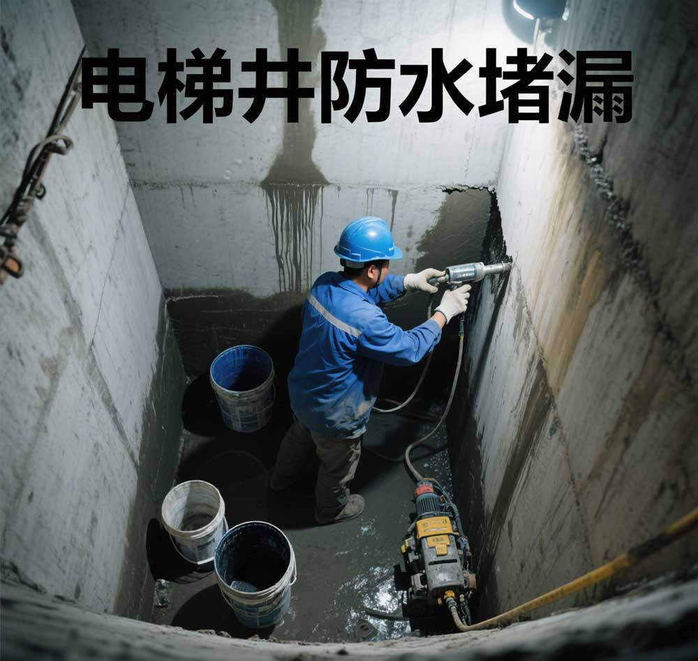 电梯井防水堵漏，哈尔滨专业电梯井漏水维修公司
